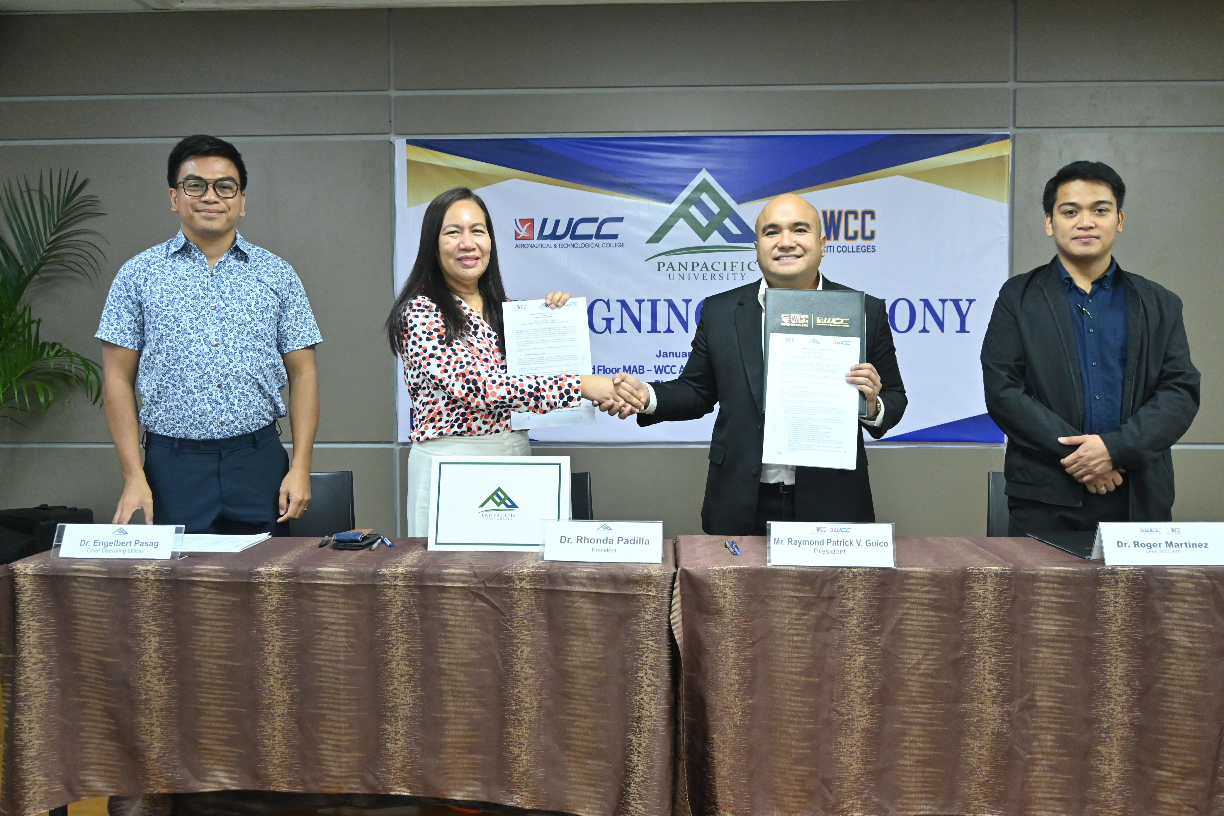 WCC-ATC SIGNS MEMORANDUM OF UNDERSTANDING WITH PANPACIFIC UNIVERSITY TO ADVANCE ACADEMIC PARTNERSHIP